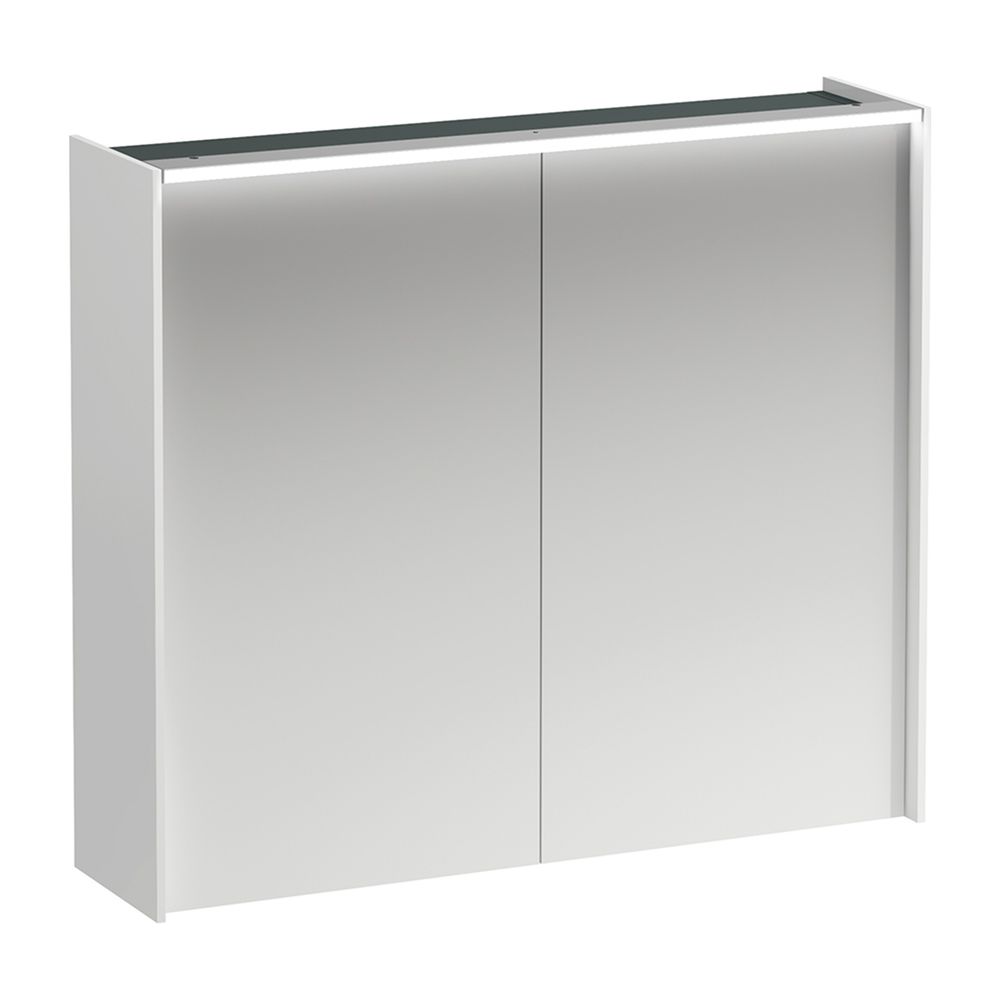 Laufen Spiegelschrank LANI, 715x820x210mm, glänzend Weiß, 2 Türen 2 Glasfachböde... LAUFEN-H4037621122611 7612738047344 (Abb. 1)