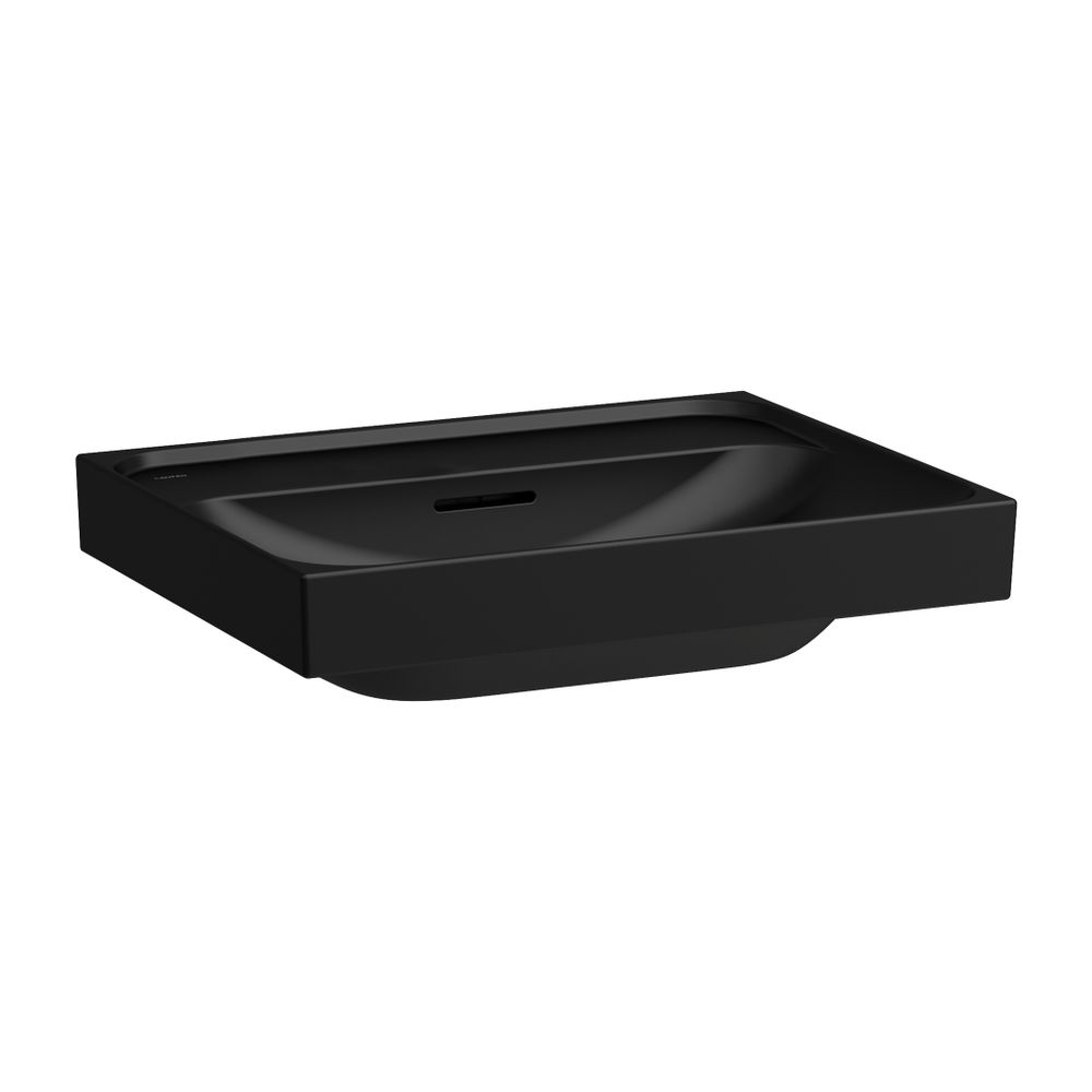 Laufen Waschtisch MEDA 460x600x160mm, Mattschwarz, ohne Hahnloch, mit Überlauf... LAUFEN-H8101137161091 7612738068721 (Abb. 1)