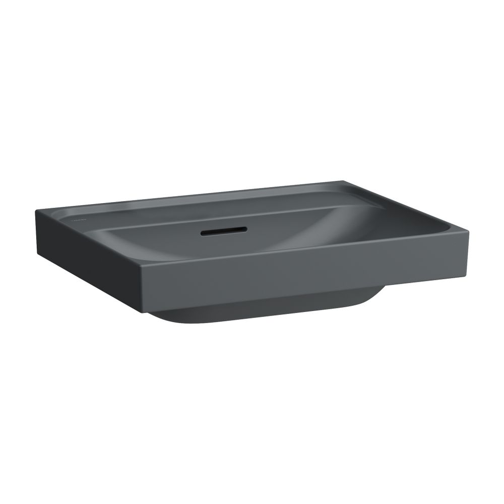 Laufen Aufsatzwaschtisch MEDA 460x600x160mm, Mattgraphit, ohne Hahnloch, mit Übe... LAUFEN-H8161137581091 7612738069032 (Abb. 1)