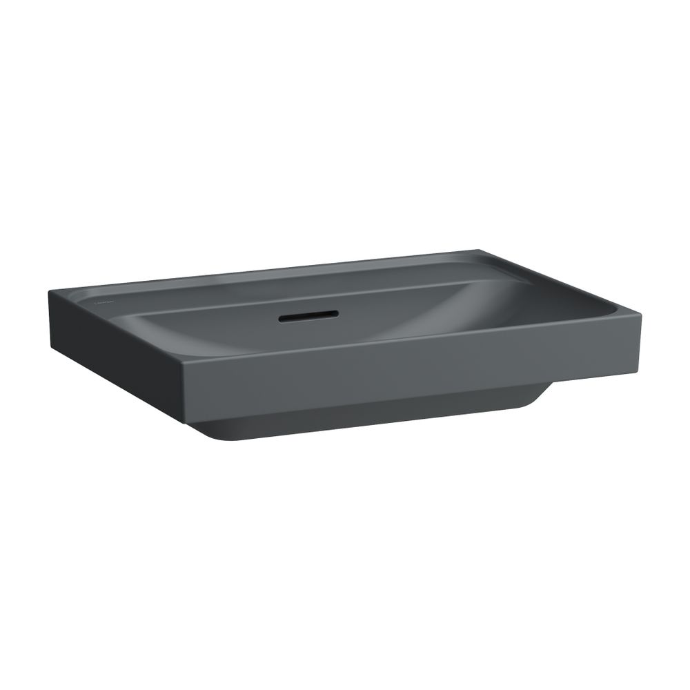 Laufen Waschtisch MEDA 460x650x160mm, Mattgraphit, ohne Hahnloch, mit Überlauf... LAUFEN-H8101147581091 7612738063030 (Abb. 1)