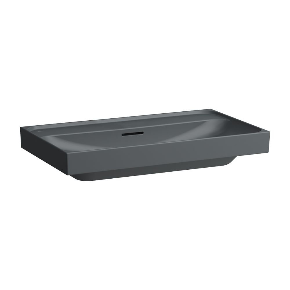 Laufen Aufsatzwaschtisch MEDA 460x800x160mm, Mattgraphit, ohne Hahnloch, mit Übe... LAUFEN-H8161177581091 7612738065430 (Abb. 1)