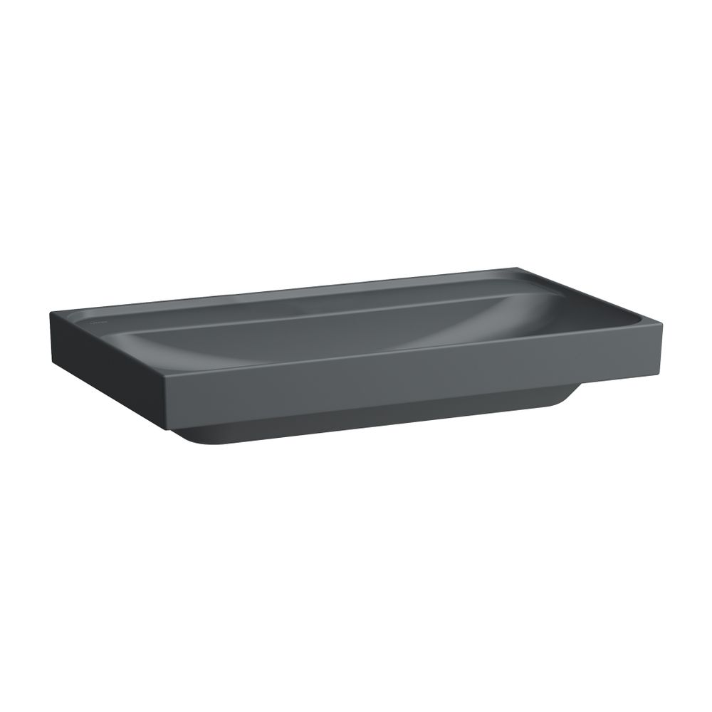 Laufen Aufsatzwaschtisch MEDA 460x800x160mm, Mattgraphit, ohne Hahnloch/Überlauf... LAUFEN-H8161177581121 7612738065553 (Abb. 1)