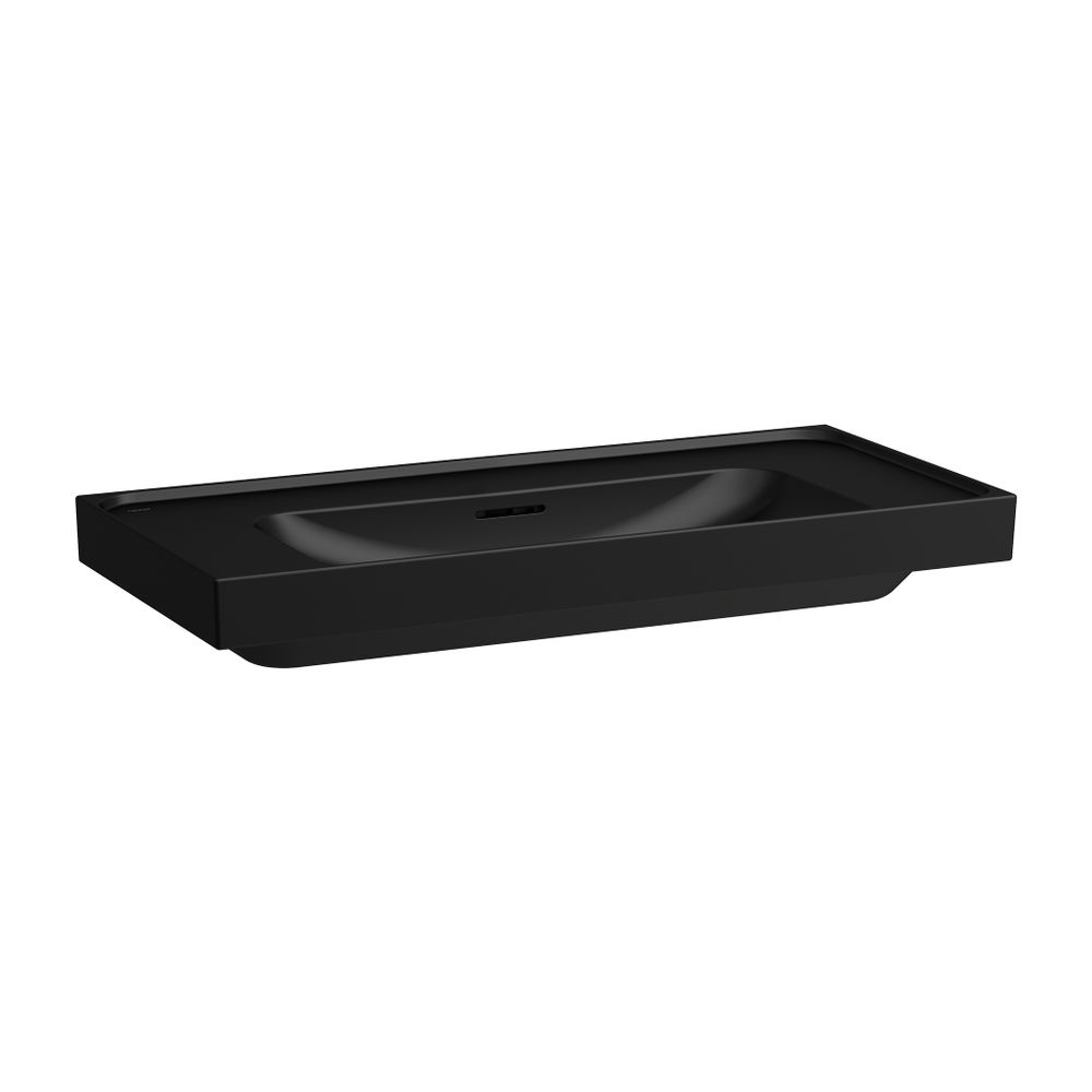 Laufen Aufsatzwaschtisch MEDA 460x1000x160mm, Mattschwarz, Ablage links/rechts, ... LAUFEN-H8161197161091 7612738066697 (Abb. 1)