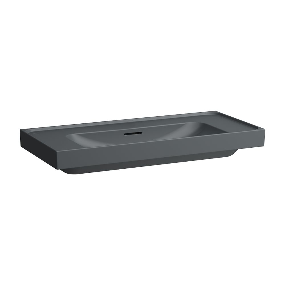 Laufen Aufsatzwaschtisch MEDA 460x1000x160mm, Mattgraphit, Ablage links/rechts, ... LAUFEN-H8161197581091 7612738066680 (Abb. 1)