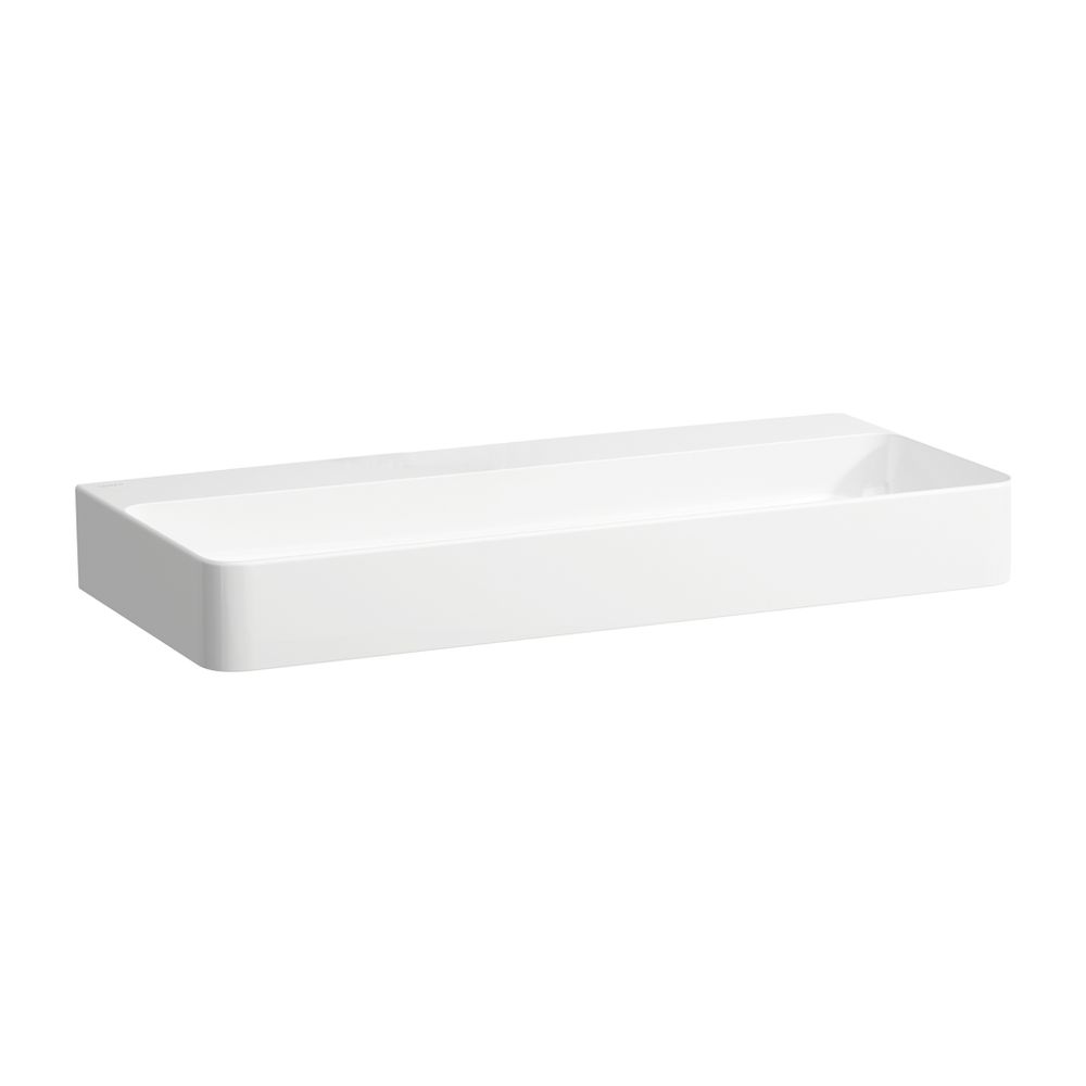 Laufen Aufsatzwaschtisch VAL 420x950x155mm, Weiß LCC, ohne Hahnloch/Überlauf... LAUFEN-H8162874001121 7612738342593 (Abb. 1)