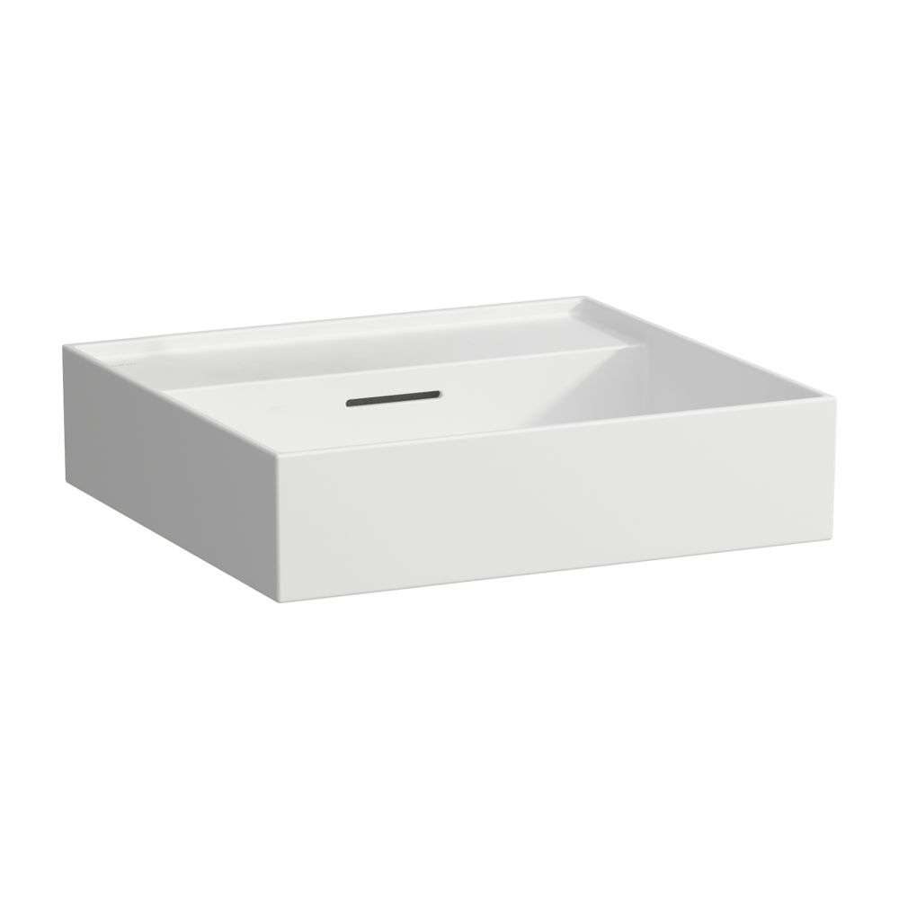 Laufen Aufsatzwaschtisch Kartell 460x500x145mm, Mattweiß, ohne Hahnloch, mit Übe... LAUFEN-H8163327571091 7612738916565 (Abb. 1)