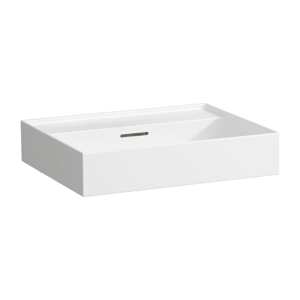 Laufen Aufsatzwaschtisch Kartell 460x600x145mm, Weiß LCC, ohne Hahnloch, mit Übe... LAUFEN-H8163334001091 7612738916640 (Abb. 1)