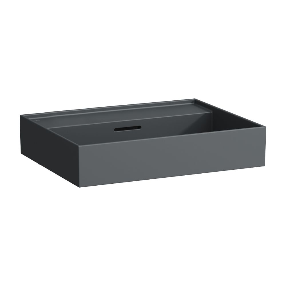 Laufen Waschtisch Kartell 460x600x145mm, Mattgraphit, ohne Hahnloch, mit Überlau... LAUFEN-H8103337581091 7612738964719 (Abb. 1)