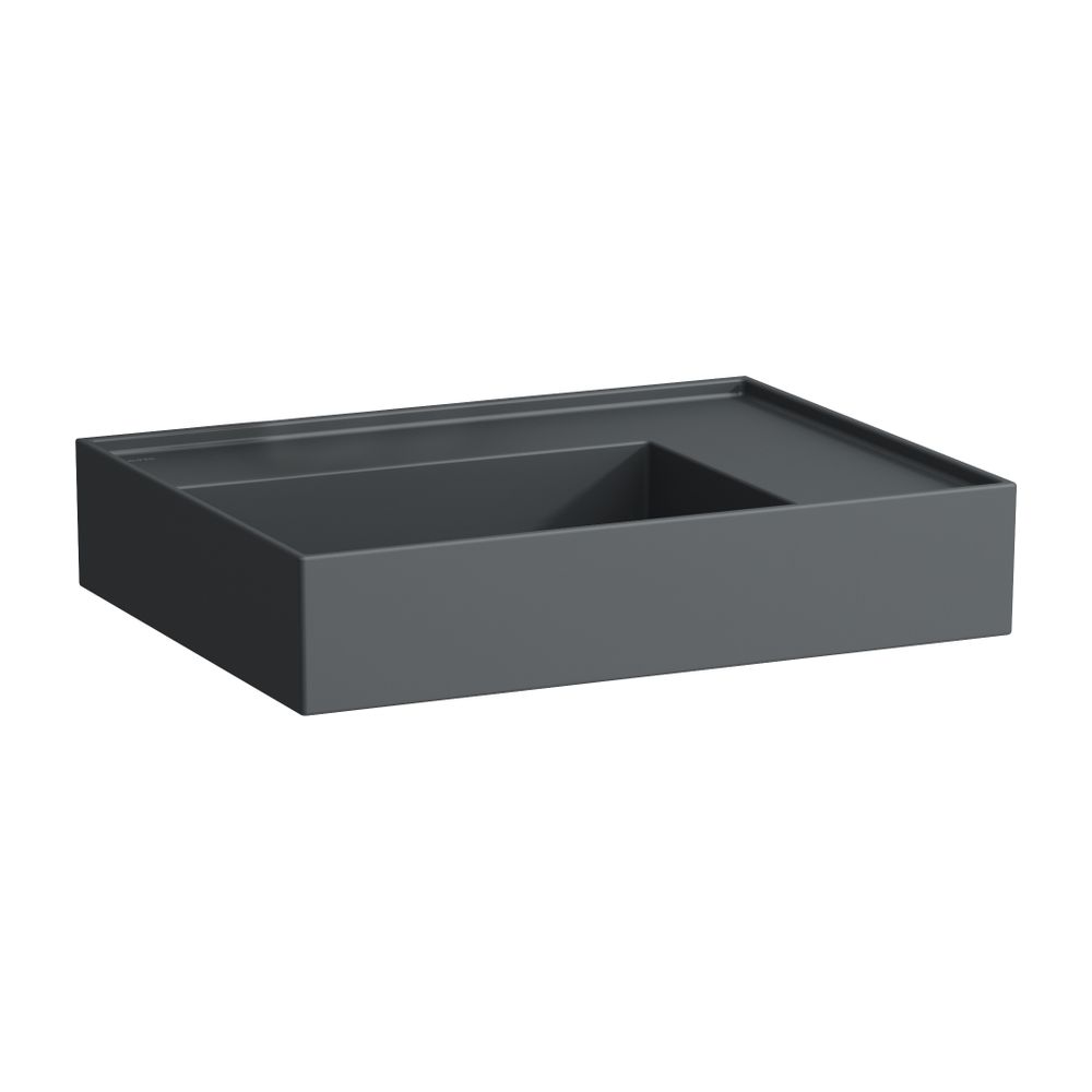Laufen Waschtisch Kartell 460x600x150mm, Mattgraphit, ohne Hahnloch/Überlauf, Ab... LAUFEN-H8103347581121 7612738965228 (Abb. 1)