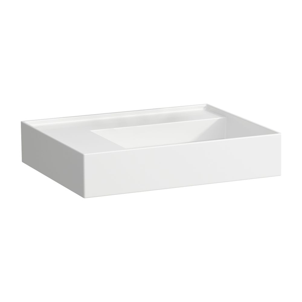 Laufen Aufsatzwaschtisch Kartell 460x600x150mm, Weiß LCC, ohne Hahnloch/Überlauf... LAUFEN-H8183354001121 7612738977955 (Abb. 1)