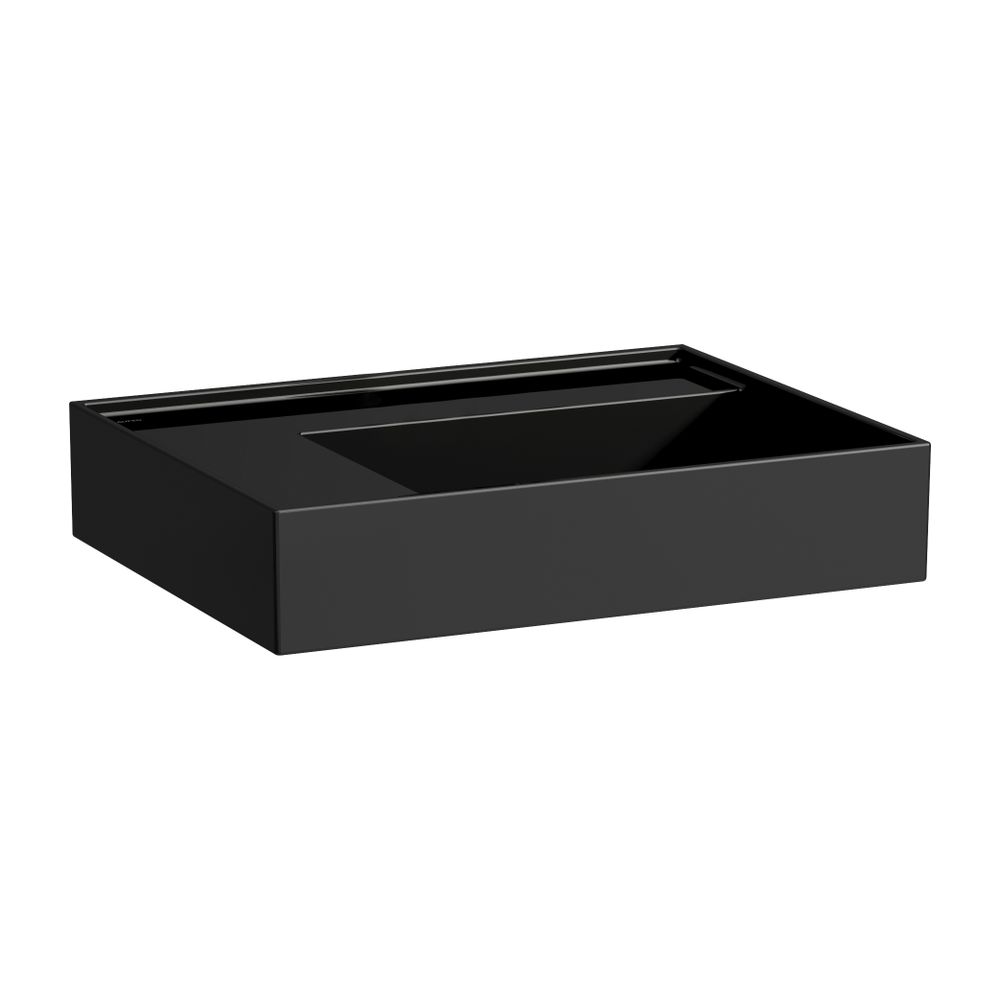 Laufen Waschtisch Kartell 460x600x150mm, glänzend Schwarz, ohne Hahnloch/Überlau... LAUFEN-H8103350201121 7612738288570 (Abb. 1)