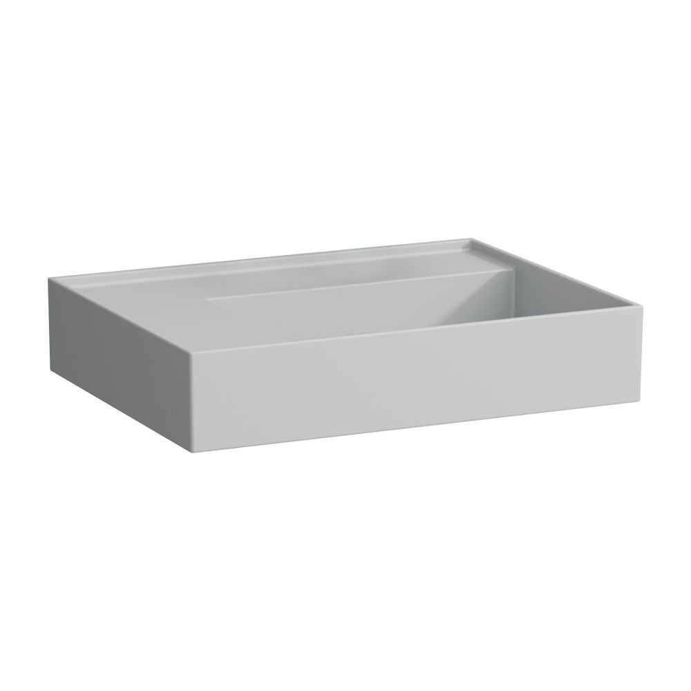 Laufen Aufsatzwaschtisch Kartell 460x600x150mm, Mattgrau, ohne Hahnloch/Überlauf... LAUFEN-H8183357591121 7612738977986 (Abb. 1)