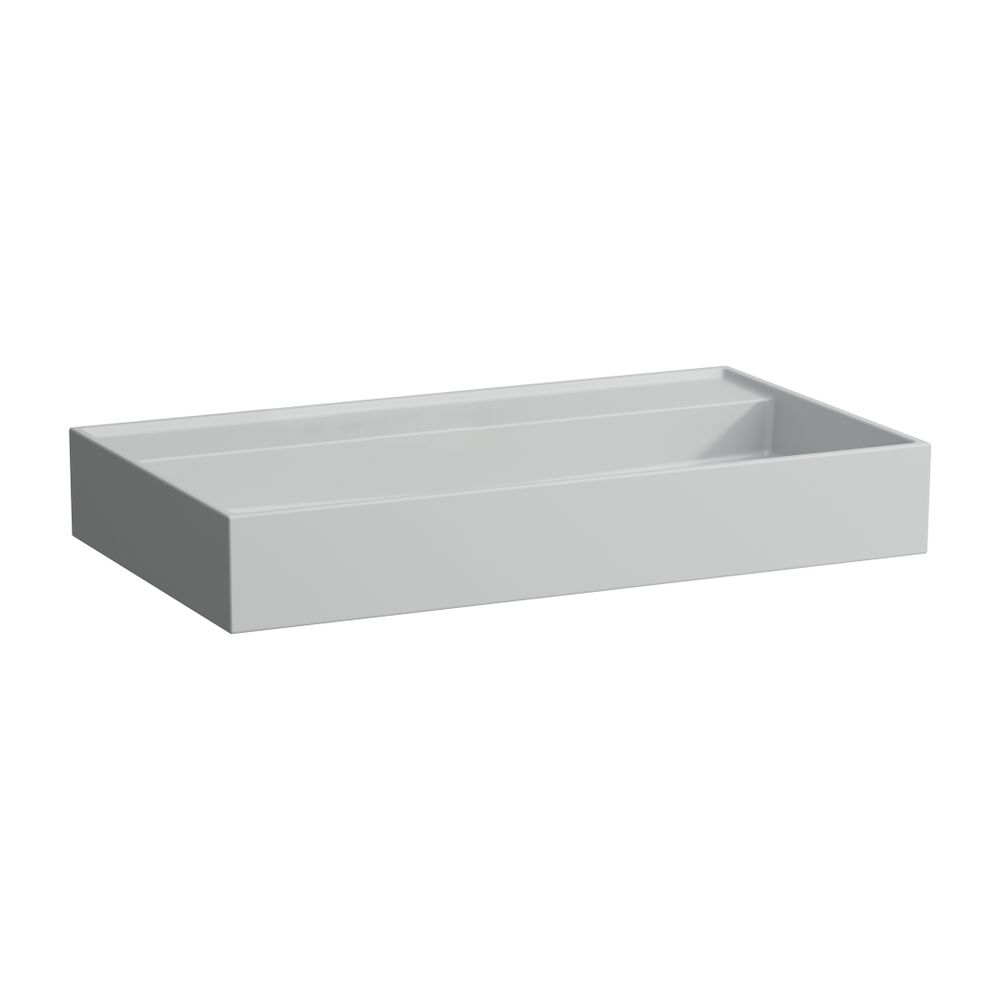 Laufen Waschtisch Kartell 460x800x145mm, Mattgrau, ohne Hahnloch/Überlauf, Kanal... LAUFEN-H8103367591421 7612738010089 (Abb. 1)