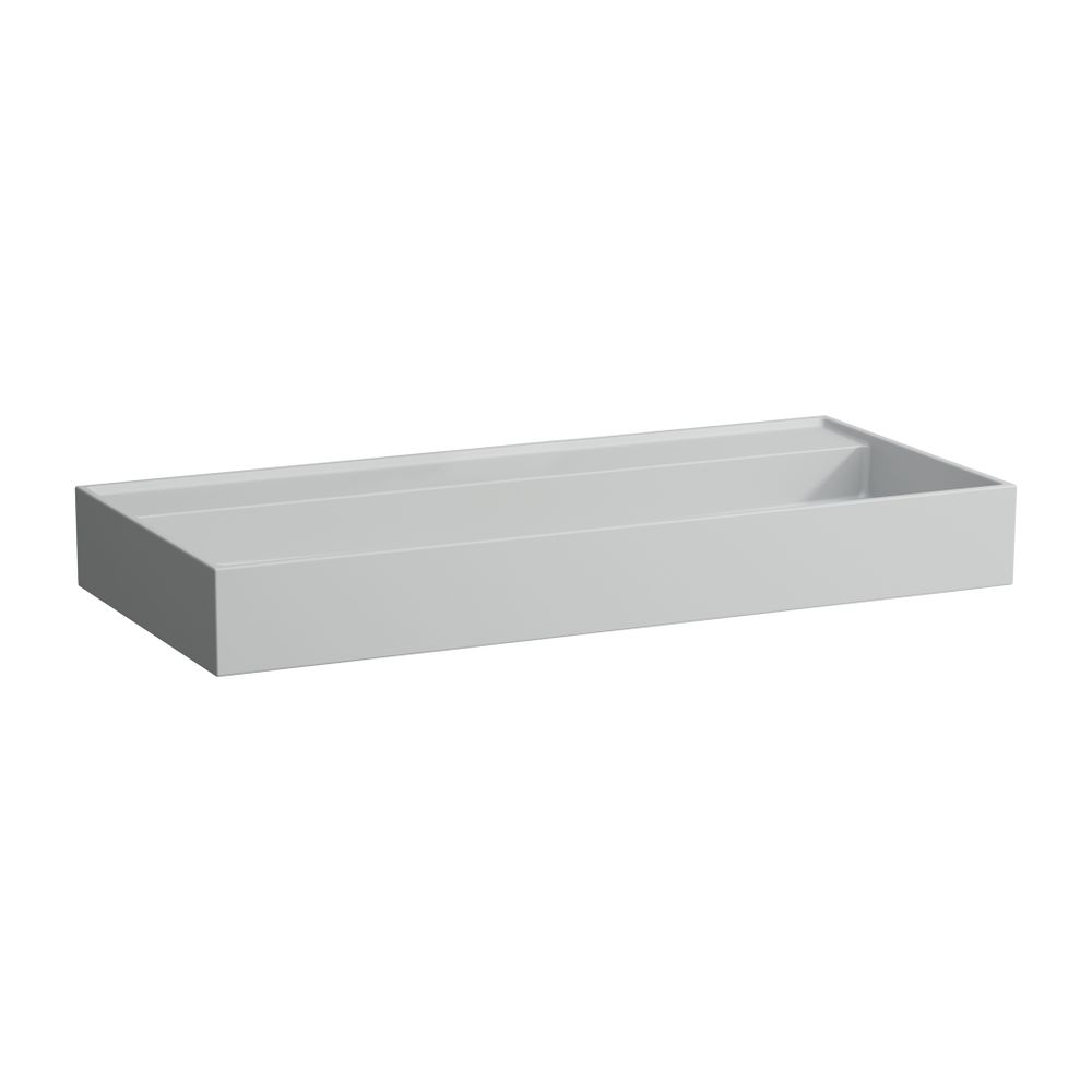Laufen Waschtisch Kartell 460x1000x145mm, Mattgrau, ohne Hahnloch/Überlauf, Kana... LAUFEN-H8103377591421 7612738010652 (Abb. 1)
