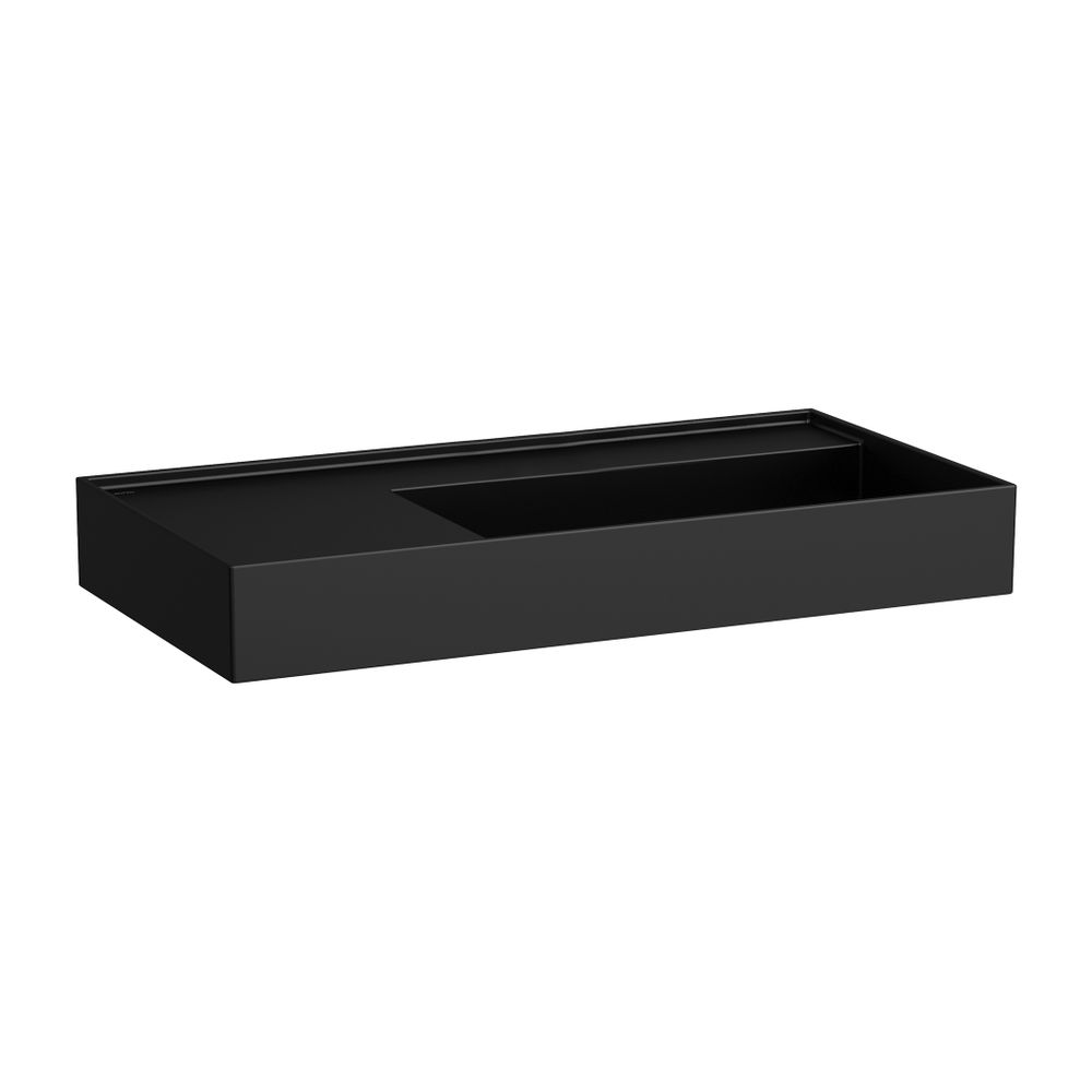 Laufen Aufsatzwaschtisch Kartell 460x900x150mm, Mattschwarz, ohne Hahnloch/Überl... LAUFEN-H8183397161121 7612738978563 (Abb. 1)