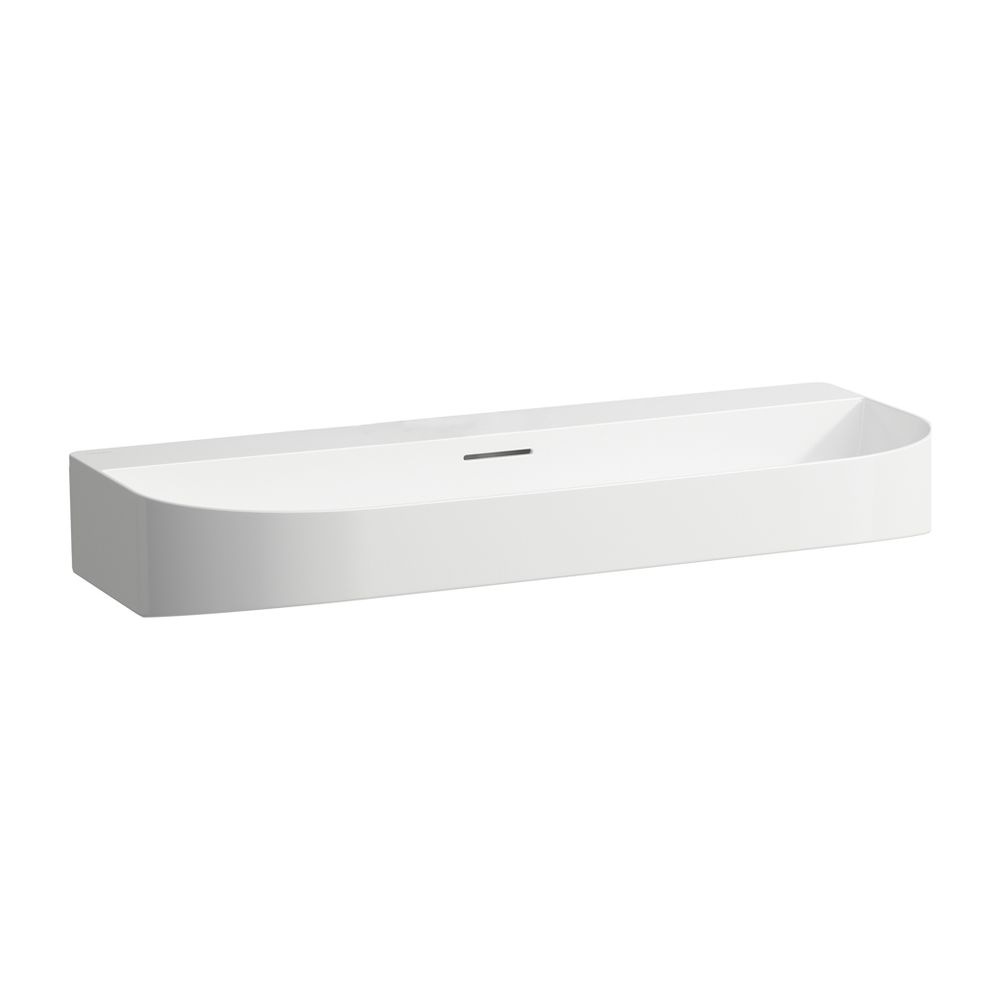 Laufen Aufsatzwaschtisch Sonar 420x1000x145mm, Weiß, ohne Hahnloch, mit Überlauf... LAUFEN-H8163470001091 7612738932732 (Abb. 1)