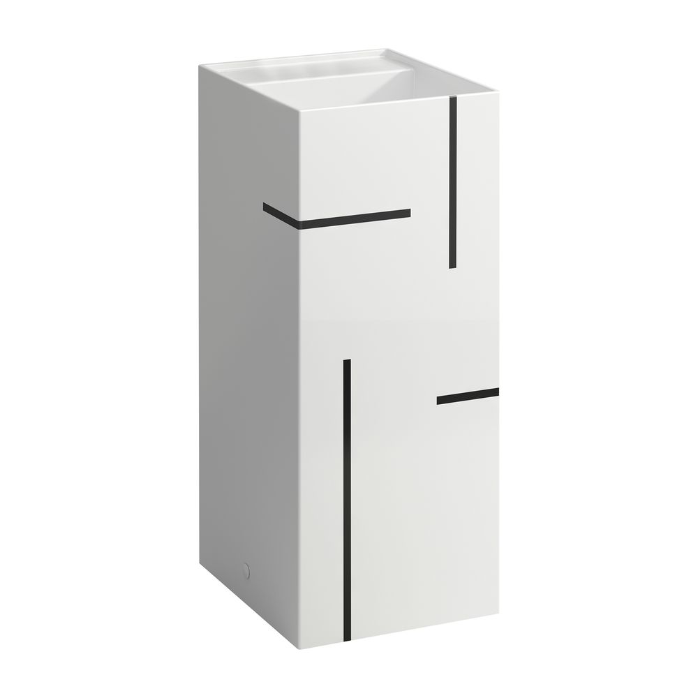 Laufen Waschtisch freistehend Kartell 435x375x900mm, Schwarz, ohne Hahnloch/Über... LAUFEN-H811331D021121 7612738935740 (Abb. 1)