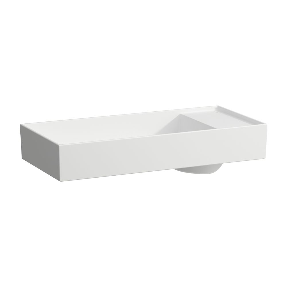 Laufen Waschtisch-Schale Kartell 350x750x150mm, Mattweiß, ohne Hahnloch/Überlauf... LAUFEN-H8123327571121 7612738287511 (Abb. 1)