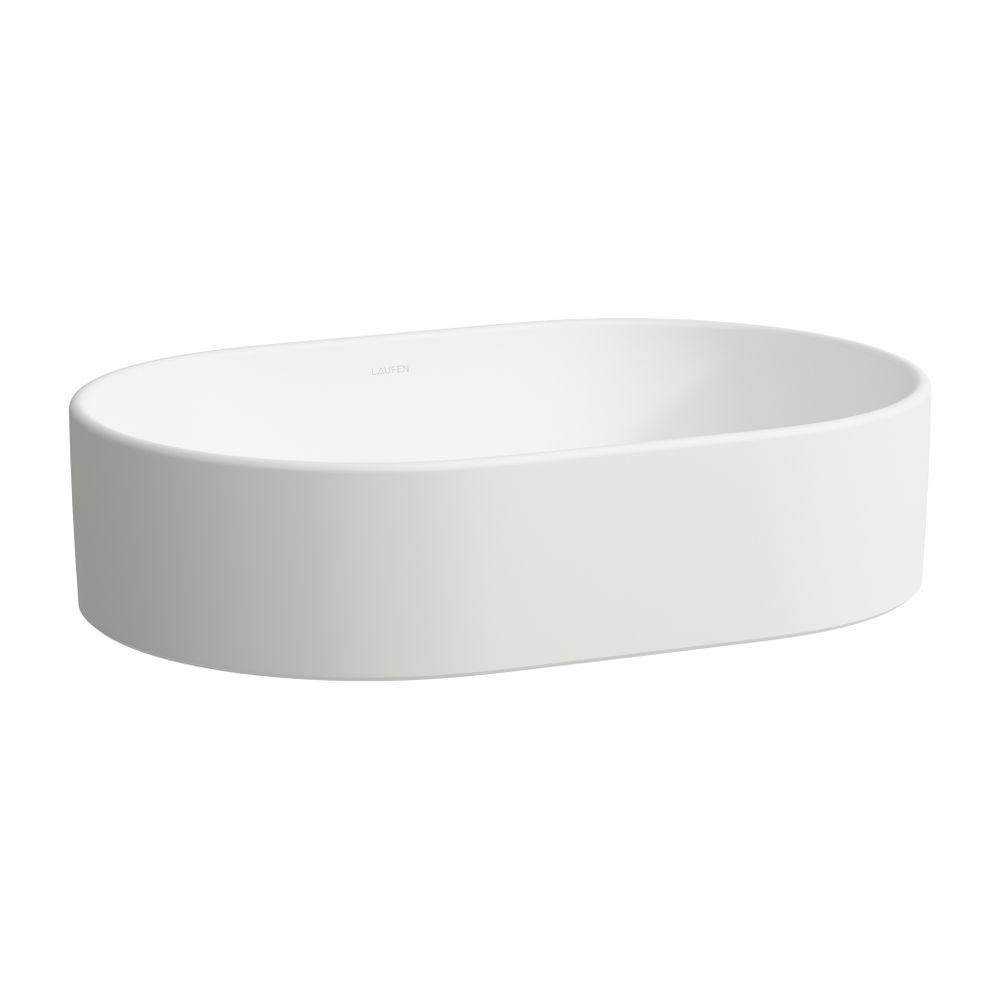 Laufen Waschtisch-Schale Savoy 380x550x155mm, Mattweiß, oval, ohne Hahnloch, mit... LAUFEN-H8129447571091 7612738130237 (Abb. 1)