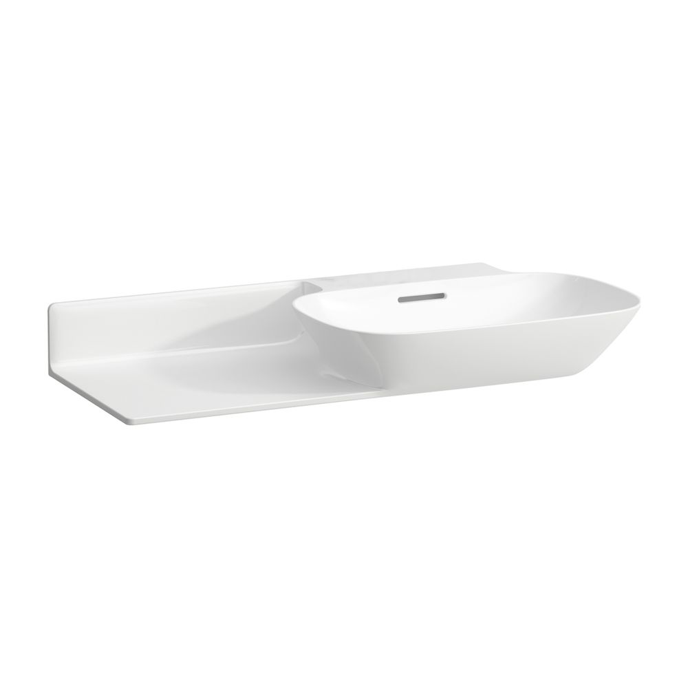 Laufen Waschtisch INO 450x900x145mm, Weiß, ohne Hahnloch, mit Überlauf Ablage li... LAUFEN-H8133010001091 7612738342982 (Abb. 1)