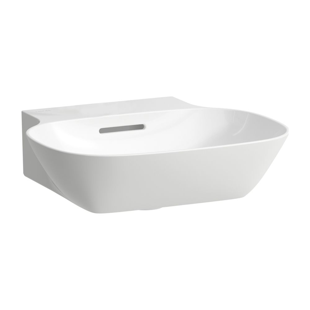 Laufen Handwaschbecken INO 450x410x145mm, Mattweiß, ohne Hahnloch, mit Überlauf... LAUFEN-H8153017571091 7612738923594 (Abb. 1)