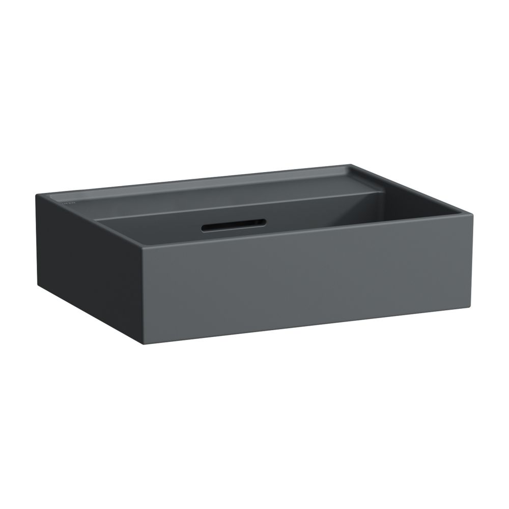 Laufen Handwaschbecken Kartell 340x450x140mm, Mattgraphit, ohne Hahnloch, mit Üb... LAUFEN-H8153307581091 7612738009519 (Abb. 1)