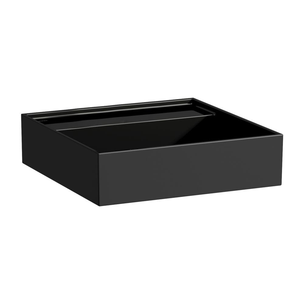Laufen Handwaschbecken Kartell 460x460x150mm, glänzend Schwarz, ohne Hahnloch/Üb... LAUFEN-H8153310201121 7612738287856 (Abb. 1)