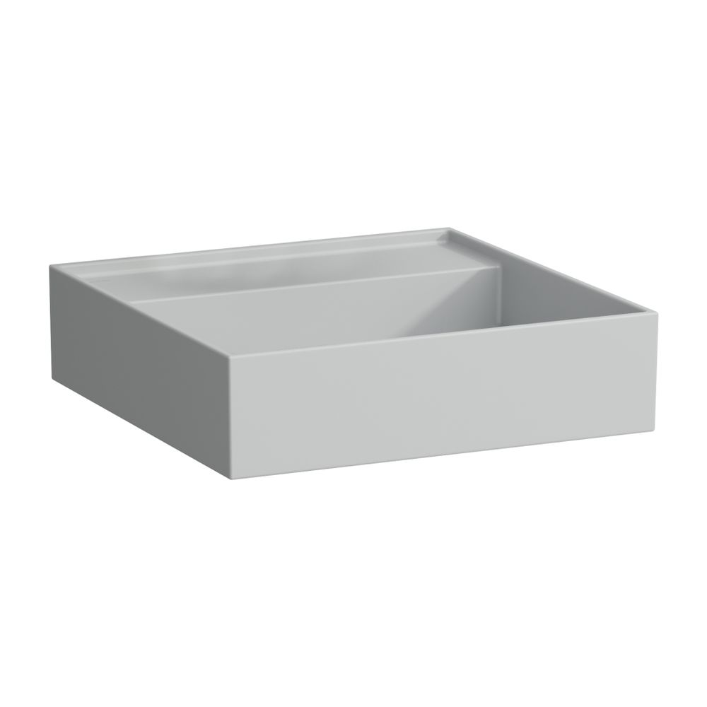 Laufen Handwaschbecken Kartell 460x460x150mm, Mattgrau, ohne Hahnloch/Überlauf... LAUFEN-H8153317591121 7612738287894 (Abb. 1)