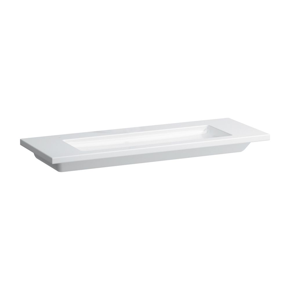 Laufen Waschtisch Living Square 480x1300x120mm, Weiß, ohne Hahnloch/Überlauf... LAUFEN-H8164360001121 4014804874176 (Abb. 1)