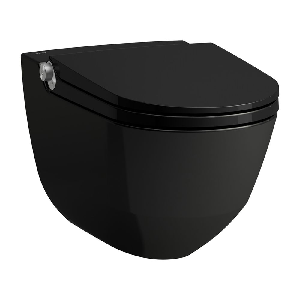 Laufen Dusch-Tiefspül-WC wandhängend Cleanet Riva 600x395x405mm, glänzend Schwar... LAUFEN-H8206910200001 7612738987565 (Abb. 1)