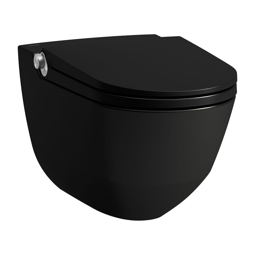 Laufen Dusch-Tiefspül-WC wandhängend Cleanet Riva 600x395x405mm, Mattschwarz, sp... LAUFEN-H8206917160001 7612738989972 (Abb. 1)