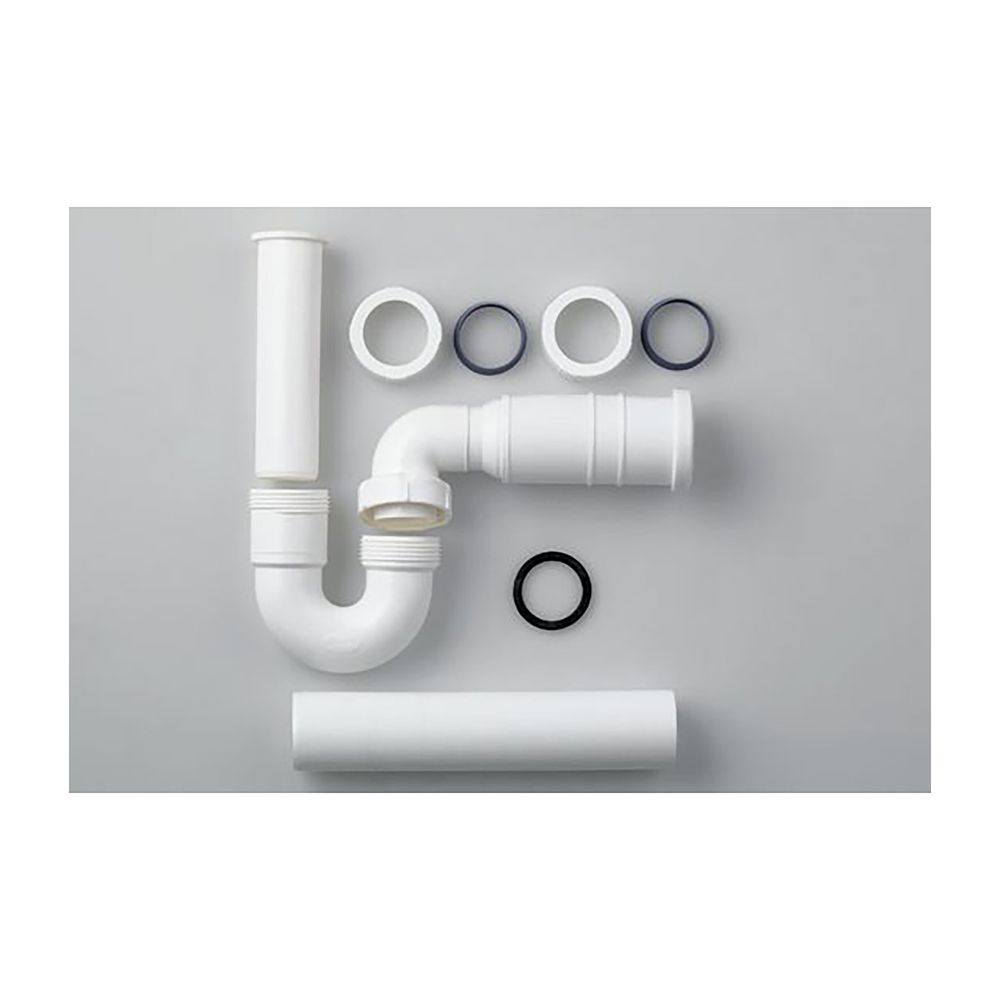 Laufen Siphon DN 40 mit flexibler Ablaufverbindung, Weiß, für Stand-Bidet Kunsts... LAUFEN-H8949750000001 4014804433595 (Abb. 1)
