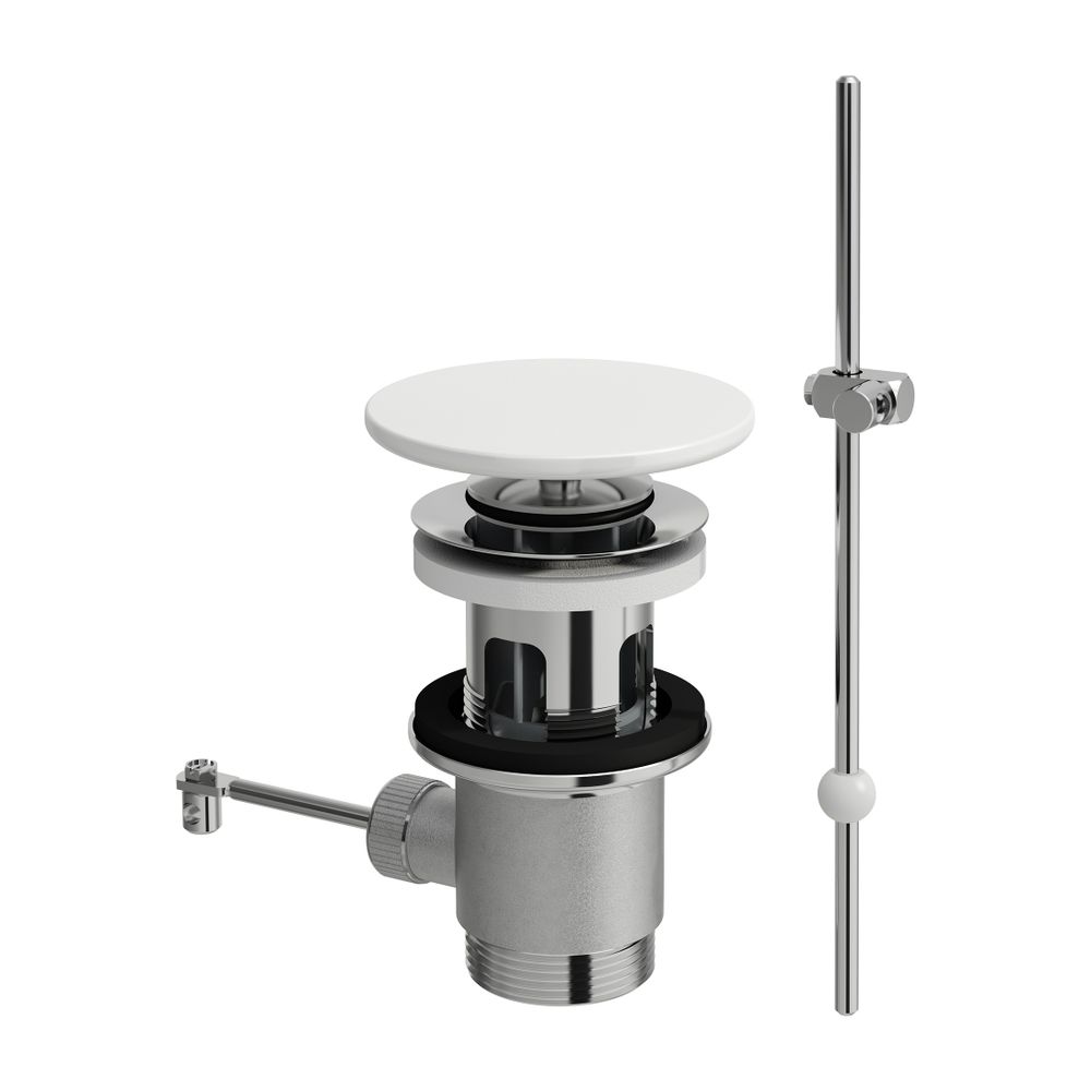 Laufen Ablaufventil mit Zughebel mit Saphirkeramik-Abdeckung, Schwarz glänzend... LAUFEN-H8981910200001 7612738930431 (Abb. 1)