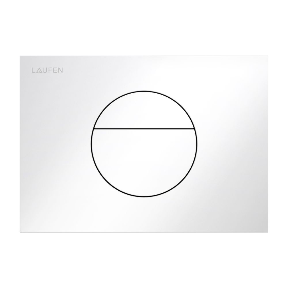 Laufen Drückerplatte Sunrise INEO 203x145x6mm, Weiß, aus Kunststoff, Betätigung ... LAUFEN-H9001120000001 7612738076870 (Abb. 1)