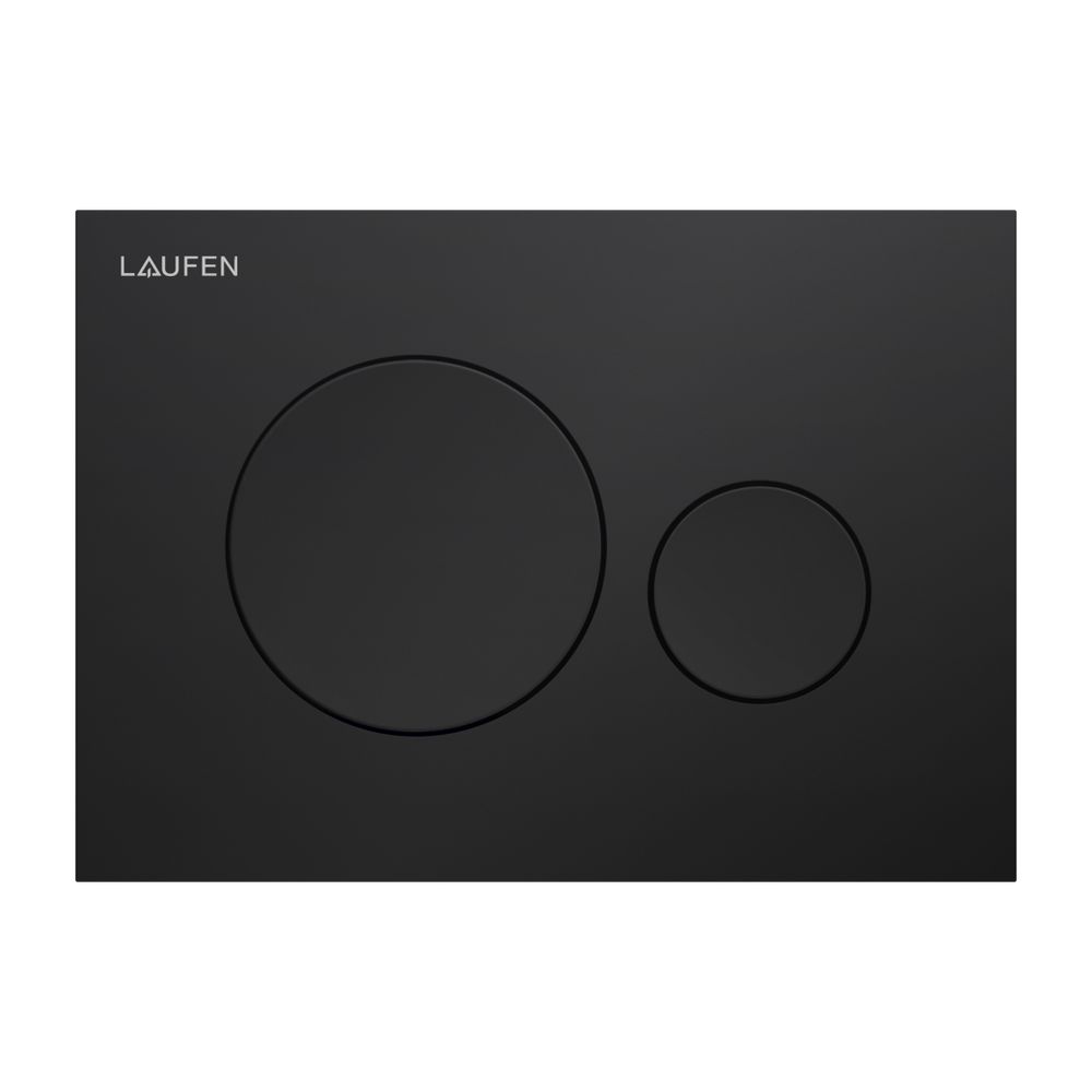 Laufen Drückerplatte Moon INEO 203x145x6mm, Mattschwarz, aus Kunststoff, Betätig... LAUFEN-H9001147160001 7612738098544 (Abb. 1)