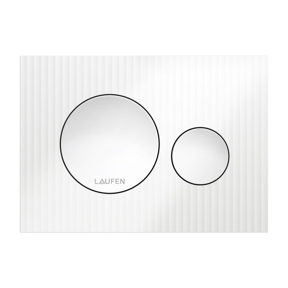 Laufen Drückerplatte Moondance INEO 203x145x6mm, Weiß, aus Kunststoff, Betätigun... LAUFEN-H9001160000001 7612738076979 (Abb. 1)