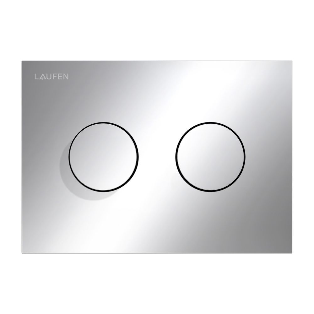 Laufen Drückerplatte Groove INEO 203x145x6mm, Chrom, aus Kunststoff, Betätigung ... LAUFEN-H9001170040001 7612738098810 (Abb. 1)