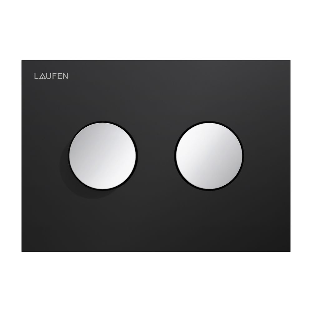 Laufen Drückerplatte Groove INEO 203x145x6mm, Mattschwarz, Kunststoff, Betätigun... LAUFEN-H9001171230001 7612738098865 (Abb. 1)