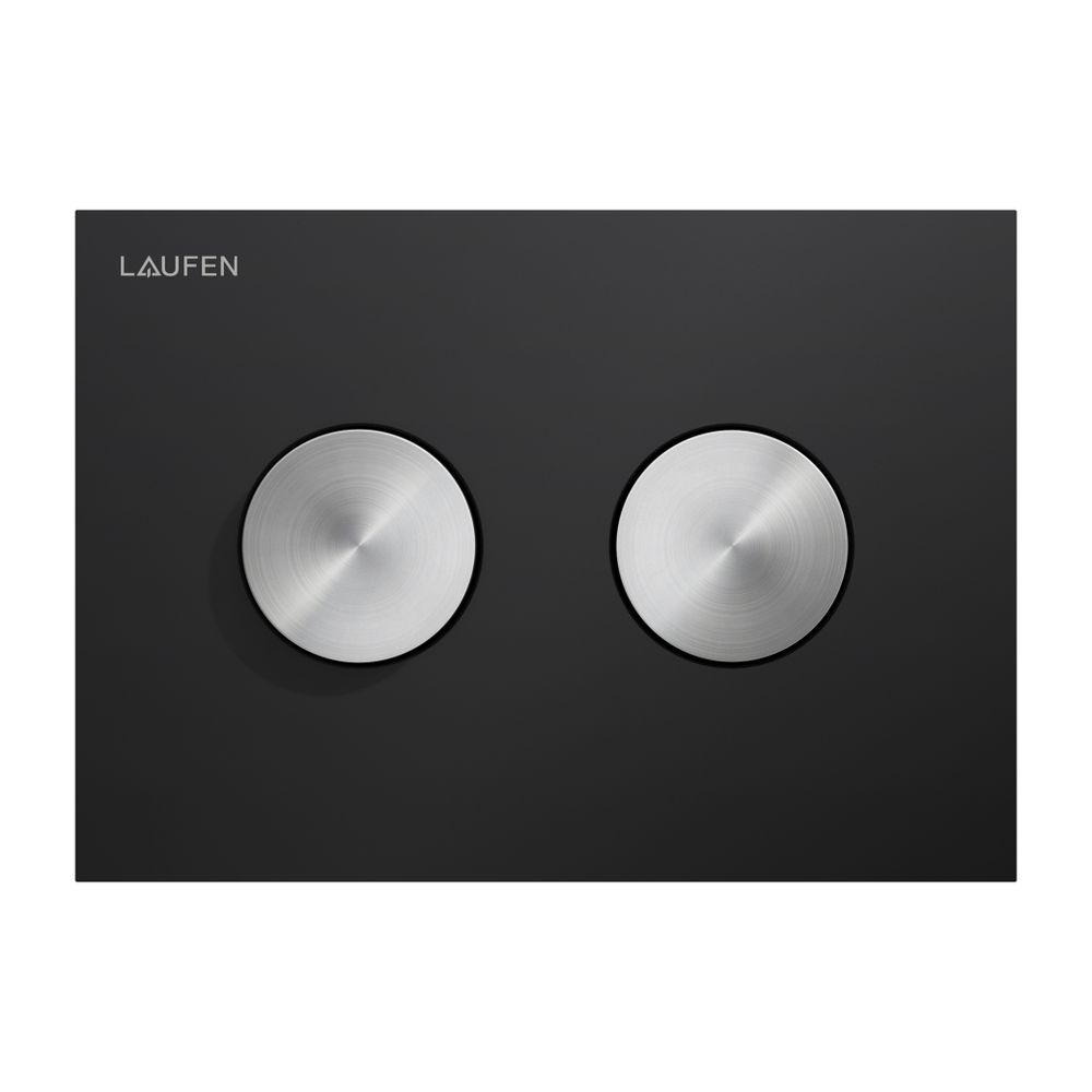 Laufen Drückerplatte Groove INEO 203x145x6mm, Mattschwarz, Kunststoff, Betätigun... LAUFEN-H9001171240001 7612738098872 (Abb. 1)