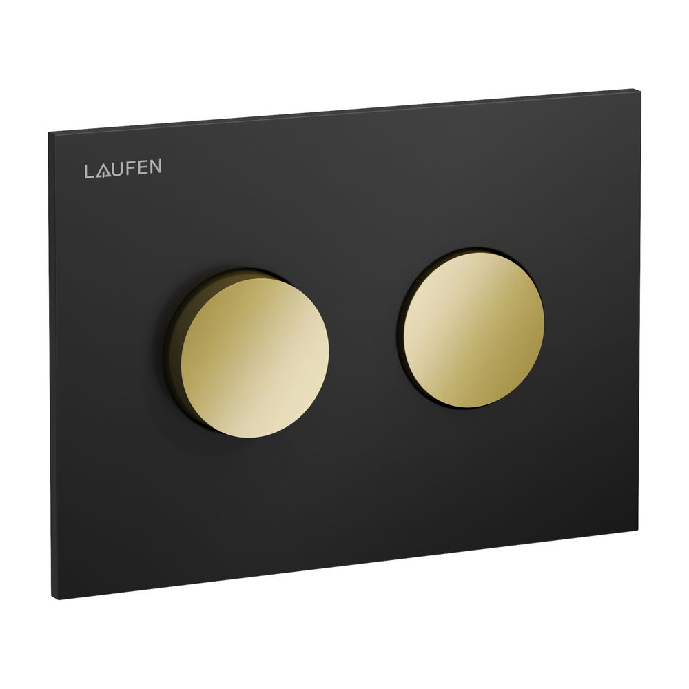 Laufen Drückerplatte Groove INEO 203x145x6mm, Gold, Mattschwarz, Kunststoff, Bet... LAUFEN-H9001171250001 7612738098889 (Abb. 2)