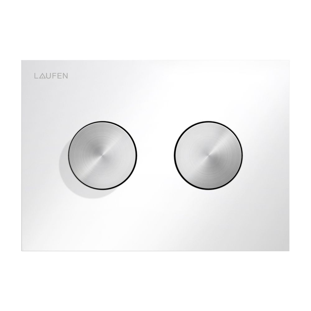 Laufen Drückerplatte Groove INEO 203x145x6mm, glänzend, Weiß, Kunststoff, Betäti... LAUFEN-H9001171940001 7612738098841 (Abb. 1)