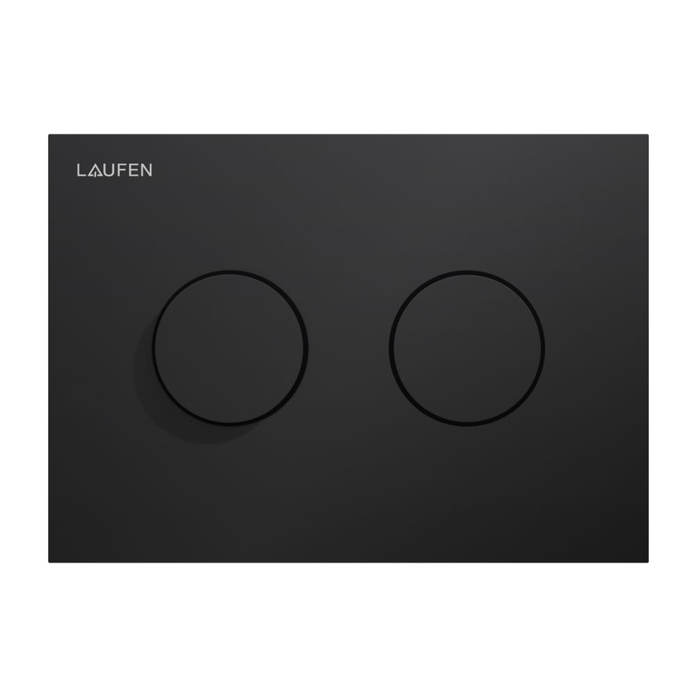 Laufen Drückerplatte Groove INEO 203x145x6mm, Mattschwarz, aus Kunststoff, Betät... LAUFEN-H9001177160001 7612738098834 (Abb. 1)