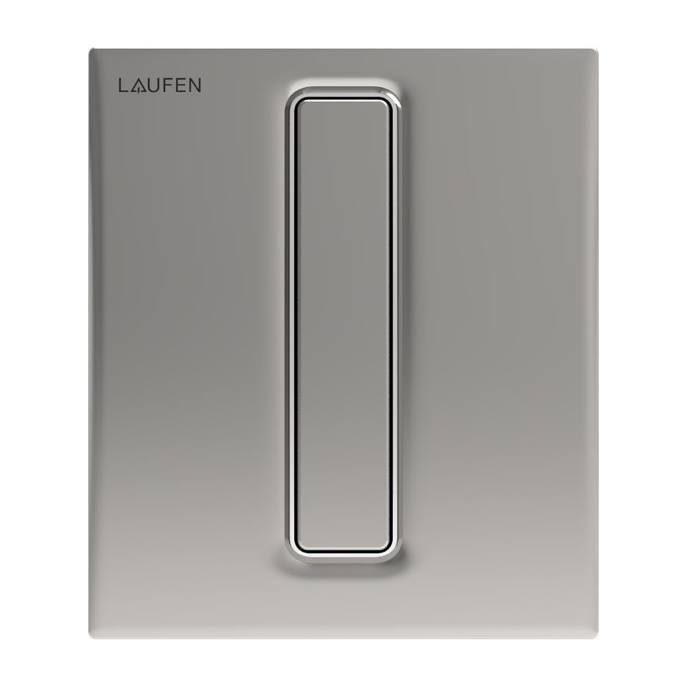Laufen Urinal Drückerplatte AU101 INEO, 125x145x10mm, Chrom, aus Kunststoff, mit... LAUFEN-H9091010040001 7612738028299 (Abb. 1)