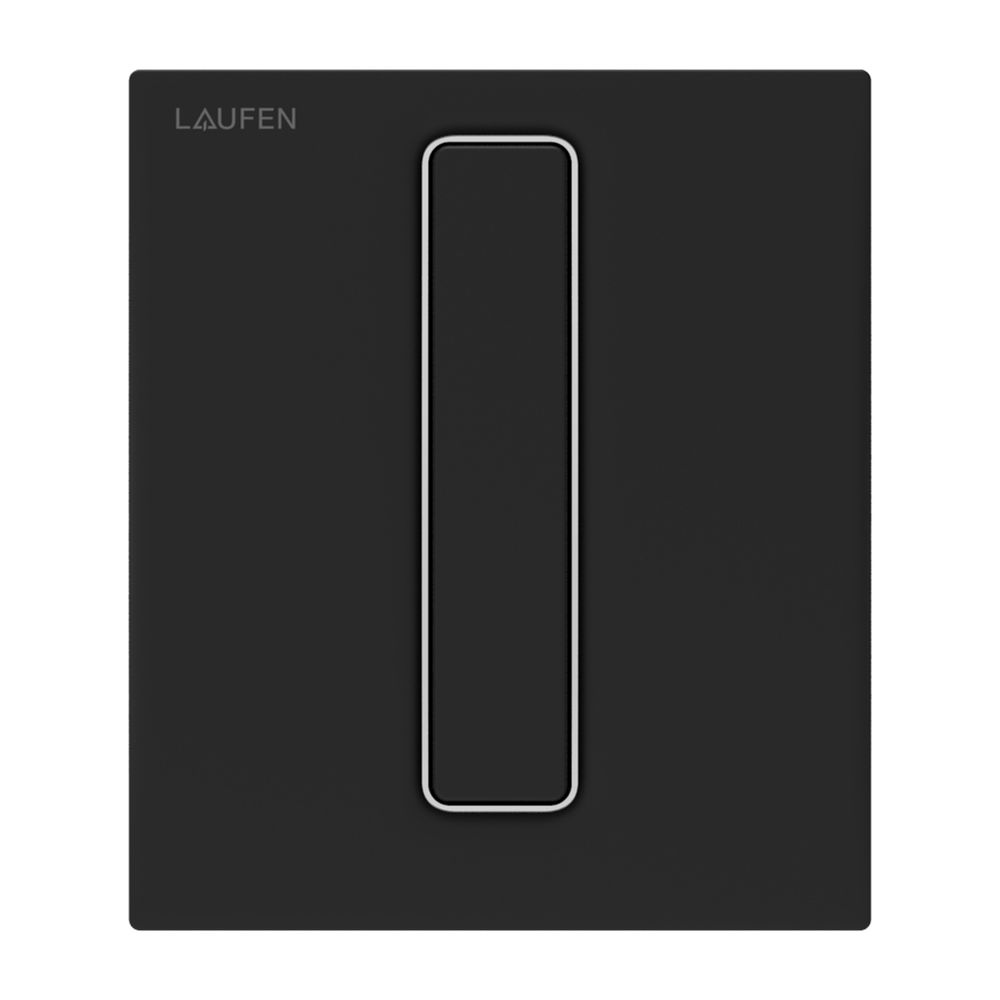 Laufen Urinal Drückerplatte AU101 INEO, 125x145x10mm, Mattschwarz, aus Kunststof... LAUFEN-H9091017160001 7612738028312 (Abb. 1)