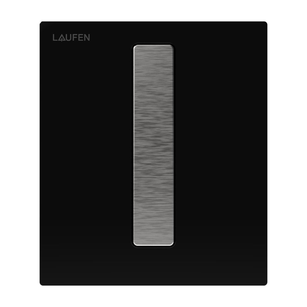 Laufen Installationssyt., INEO AU102 Urinal Drückerplatte Glas Schwarz/Tasten in... LAUFEN-H9091021240001 7612738028336 (Abb. 1)