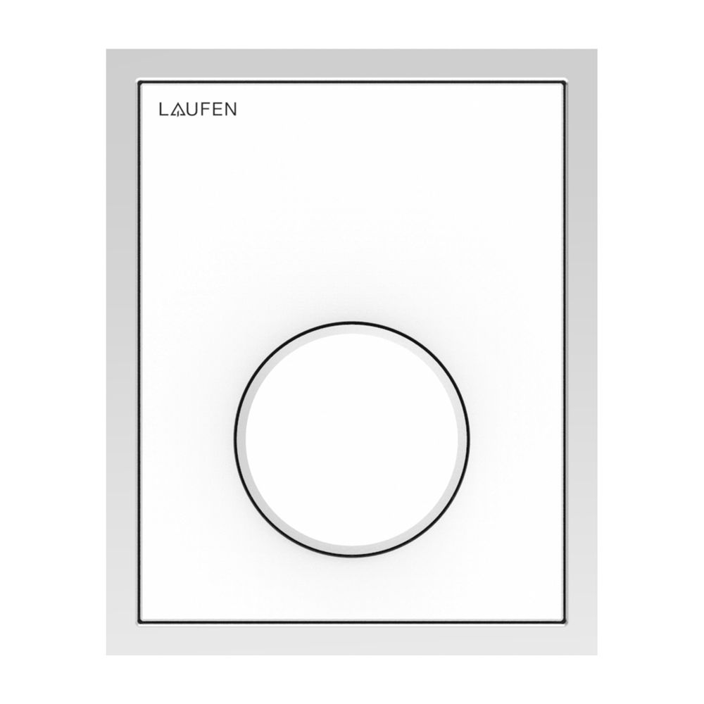 Laufen Installationssyt., INEO AU106 Urinal Drückerplatte Kunststoff Weiß, pol. ... LAUFEN-H9091060000001 7612738028381 (Abb. 1)