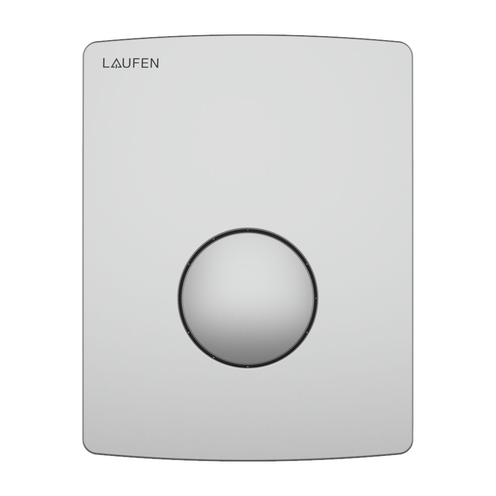 Laufen Urinal Drückerplatte AU109 INEO, 126x162x17mm, Chrom, aus Kunststoff, Mat... LAUFEN-H9091090070001 7612738028411 (Abb. 1)