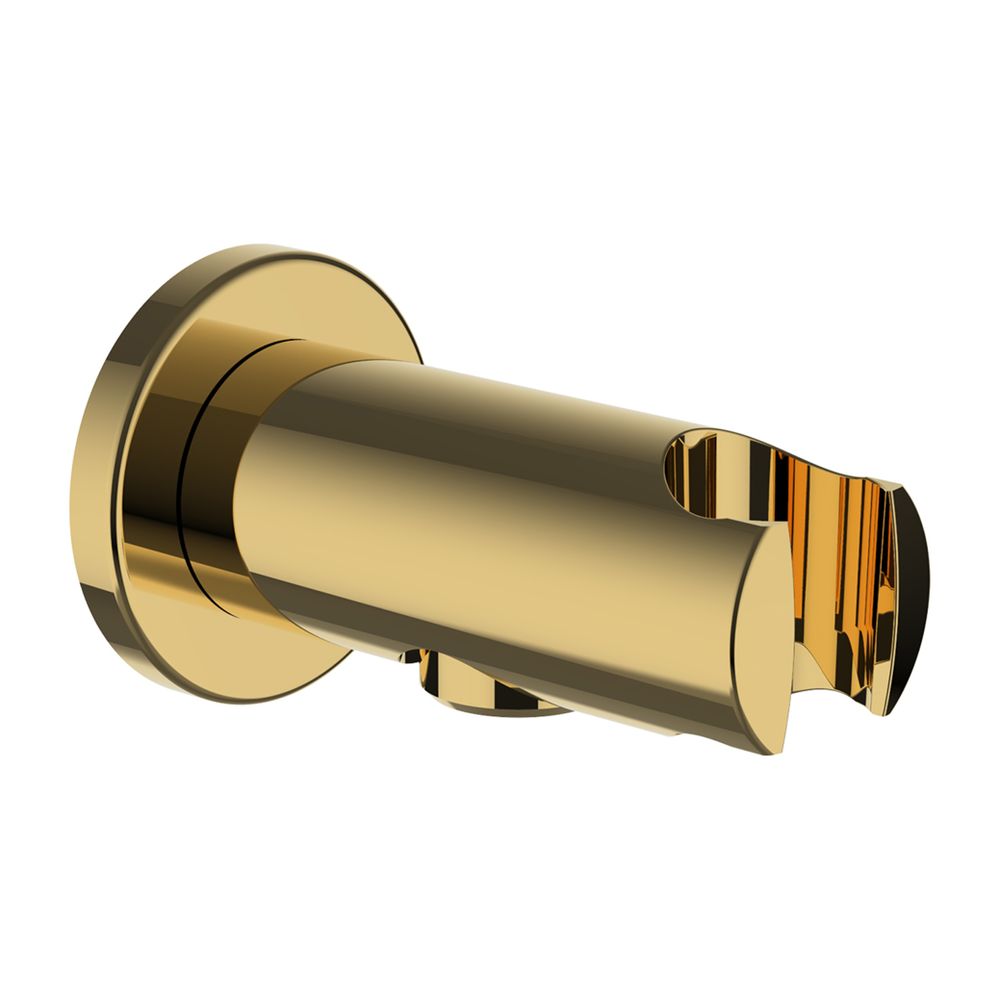 Laufen Anschlussbogen Twin für Handbrause, fester Halter, PVD Gold, Ausladung 77... LAUFEN-HF504778463000 7612738000561 (Abb. 1)