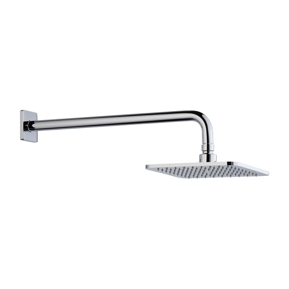 Laufen Kopfbrauseset, Wandmontage Kopfbrause 202x202mm, Chrom, Wandarm Quadratis... LAUFEN-HF960102100001 7612738998790 (Abb. 1)