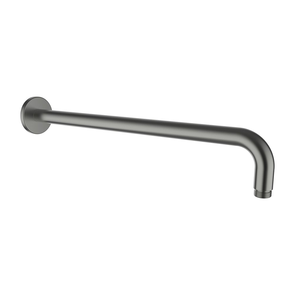 Laufen Brausewandarm, PVD Edelstahl-Optik, runde Rosette, Ausladung 420mm... LAUFEN-HF960109423001 7612738998851 (Abb. 1)